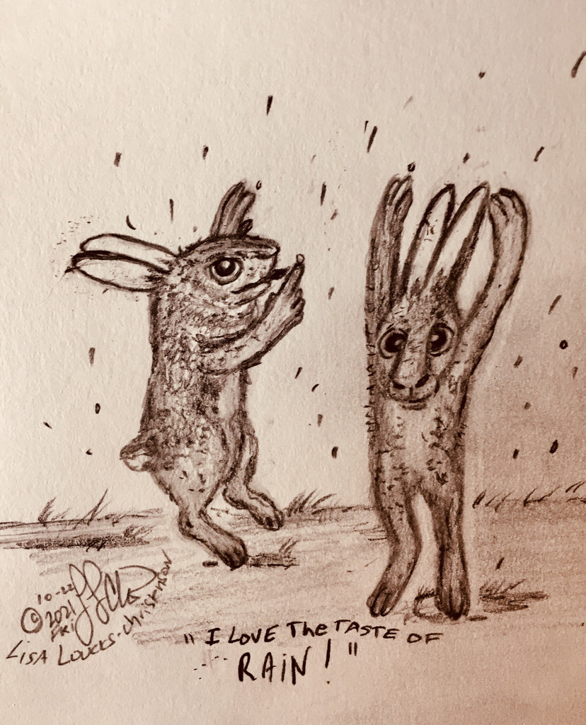 Adventures of the Courtly Cottontails, Book 15, "I Love the Taste of Rain!" by LIsa Loucks-Christenson